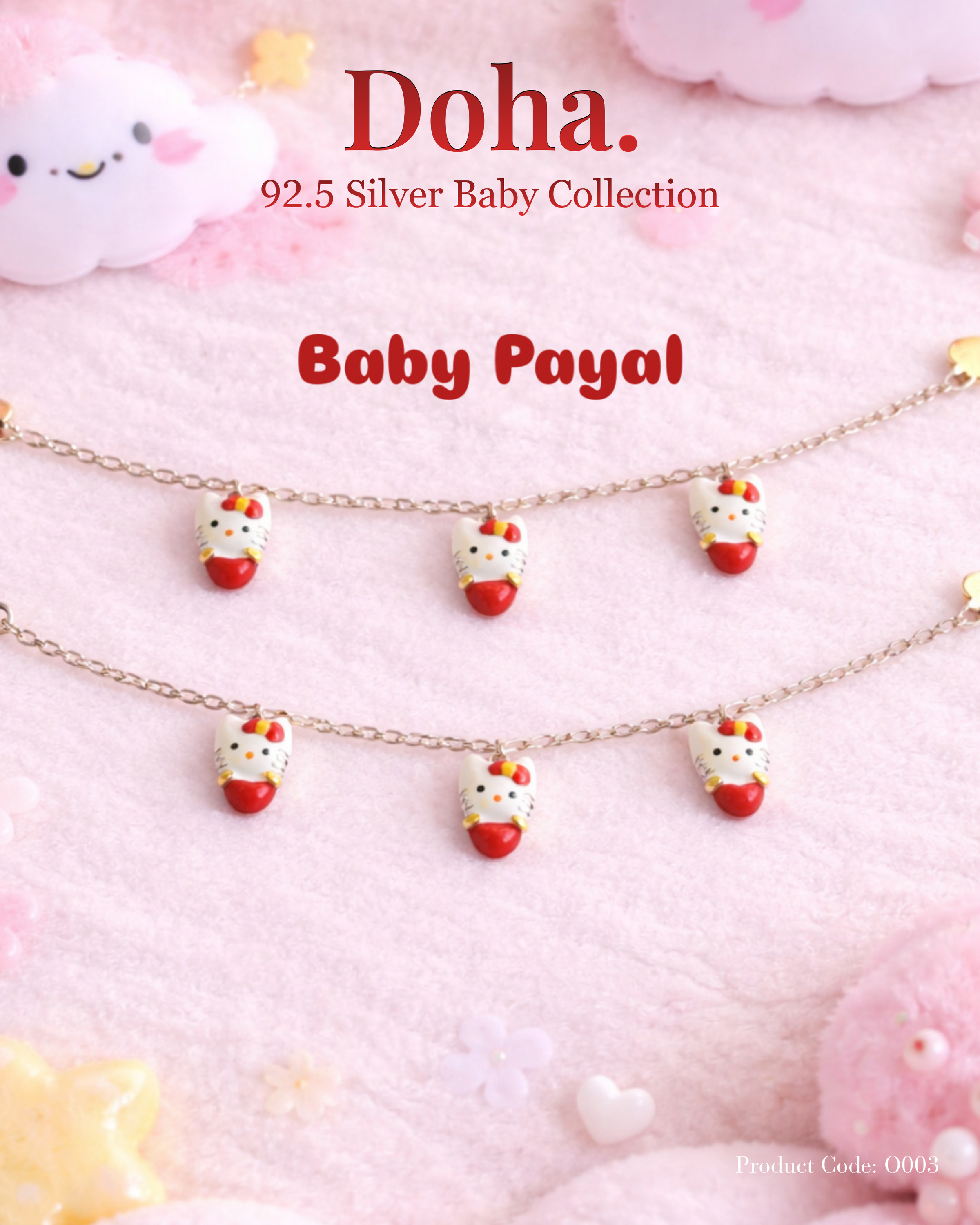 Hello Kitty Charm Baby Anklet