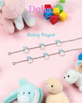 Blue Bunny Charm Baby Anklet