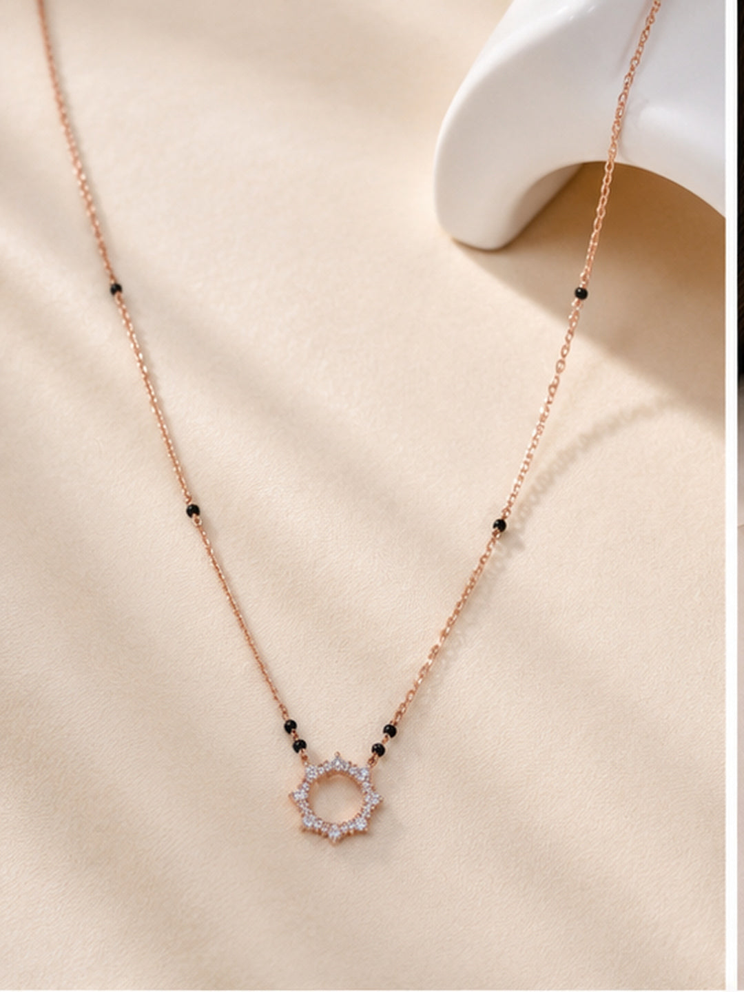 CZ Halo Circle Mangalsutra