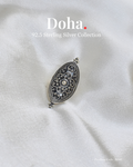 Silver Marquise Statement Ring