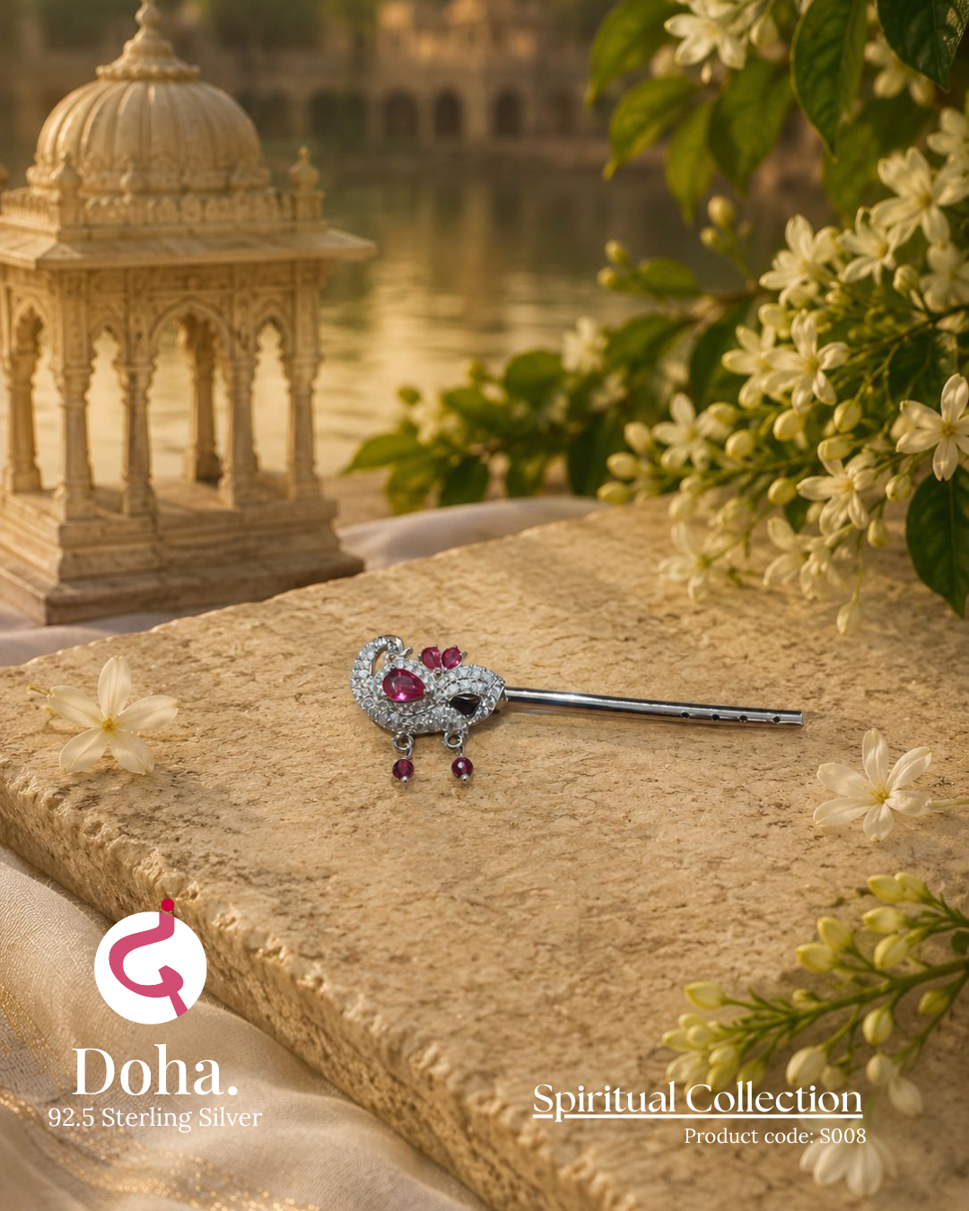 Mayur Bansuri – 92.5 Sterling Silver