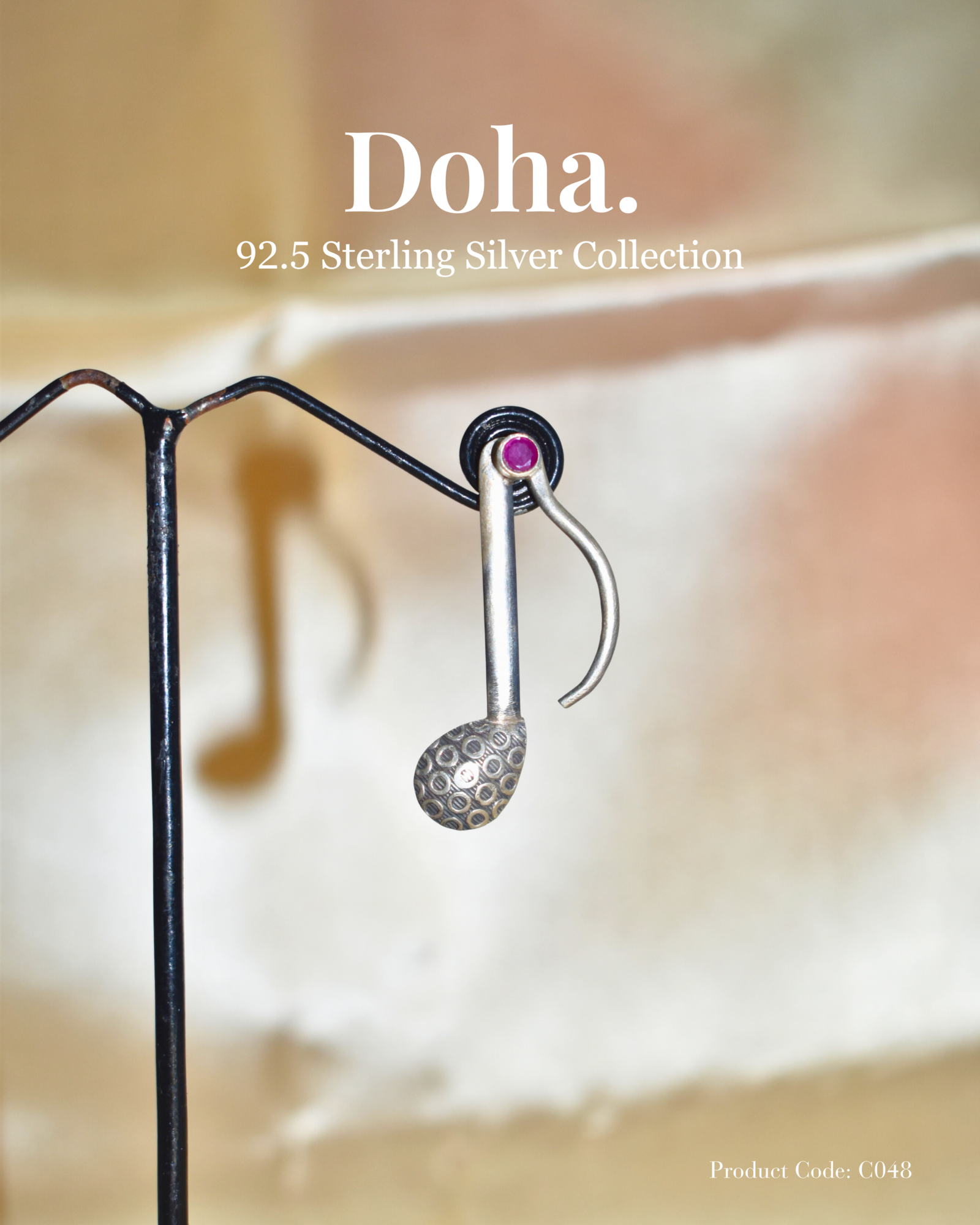Musical Note Drop Earrings